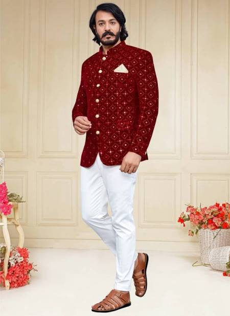 Outluk Vol 92 New Designer Party Wear Velvet Jodhpuri Suit Collection